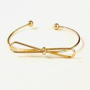 Gold Bow Cuff Bracelet